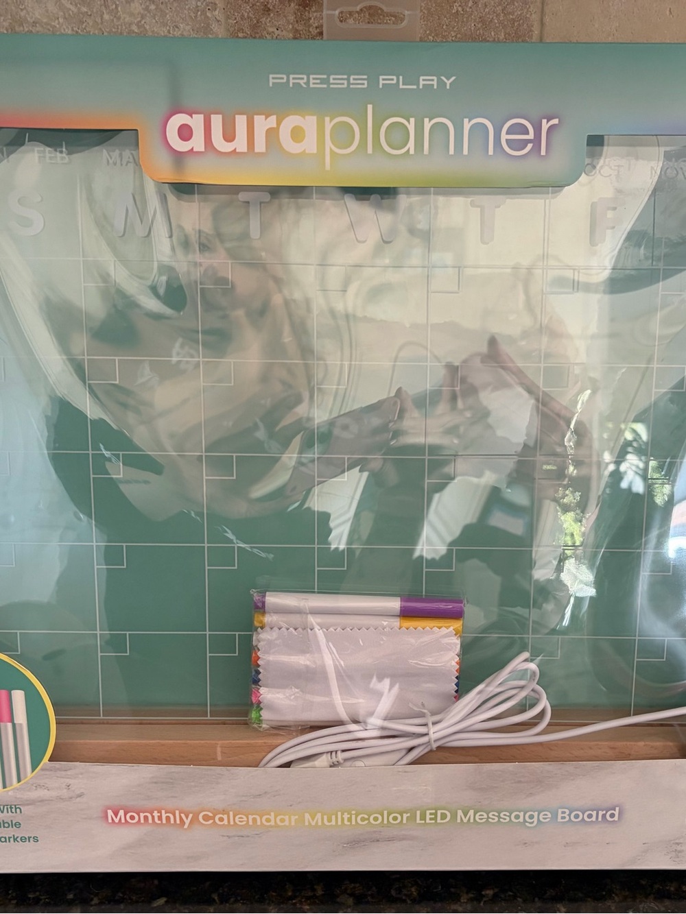 Press Play AuraPlanner Monthly LED Message Board
